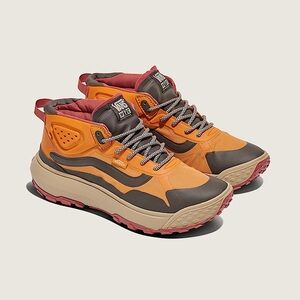 Vans MTE Crosspath Mid All Terrain Orange Brown Sneakers New